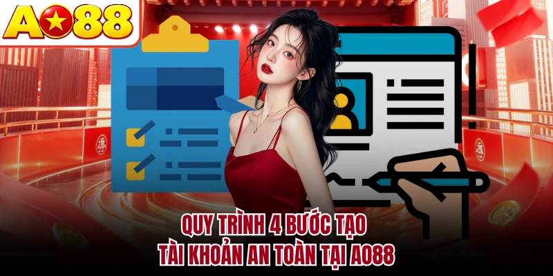 Quy trình 4 bước tạo tài khoản an toàn tại AO88
